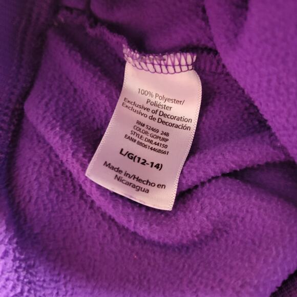 Danskin Athletic Pants L 12-14 Comfort Casual Sweatpants Elastic Waist Fleece - Picture 7 of 7